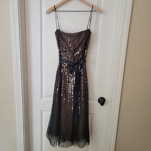 BCBGMaxAzria Sequin Midi Dress